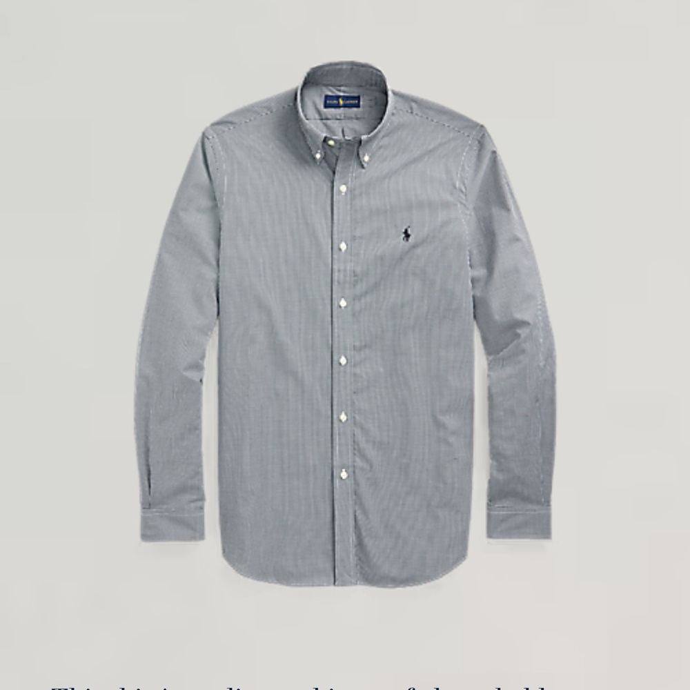 Polo by Ralph Lauren Men's Striped Gray Shirt Size XL